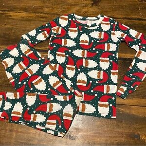 PJ Place Santa Print Pajama Top